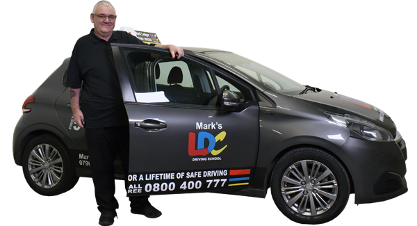 Mark Ledger's driving school car